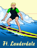 Ft. Lauderdale Beach Surfer